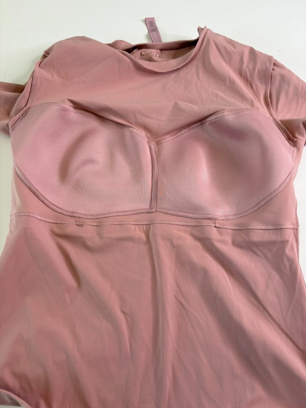 SKIMS x Nike Padded Baby Tee – Himalayan Pink – Size XL – Sculpted Stretch Top - Picture 10 of 16